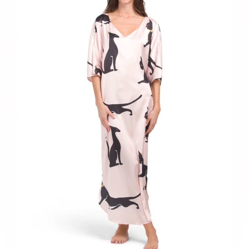 Dalia MacPhee Satin Caftan